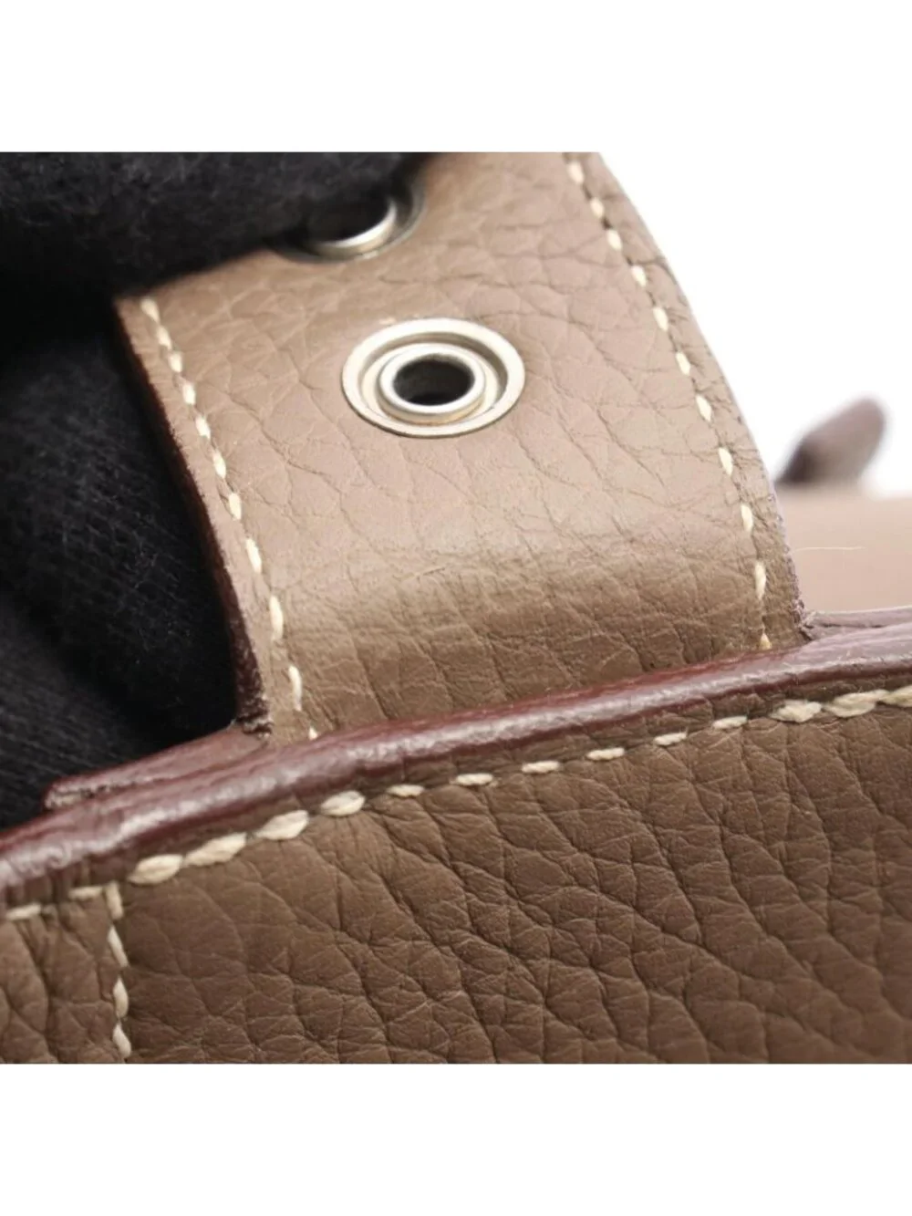 Hermes Business Bag Sac a Depeches 38 Etoupe Leather